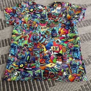 Colorful Cartoon Print Kids Shirt